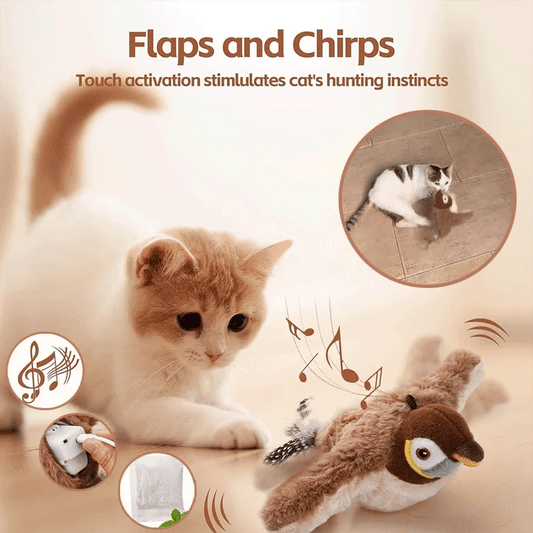 🔥🐾Interactive Chirping Bird Cat Toy