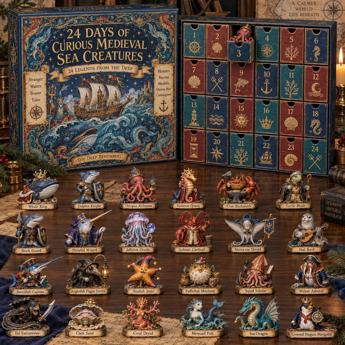 📅24 Days of Curious Medieval Sea Creatures🐙
