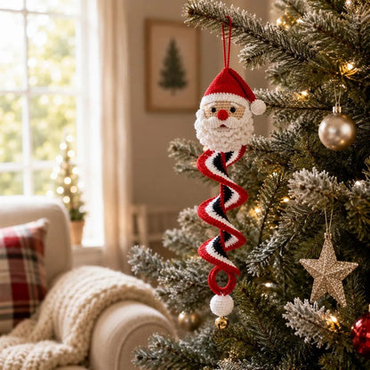🔥 Limited Time Sale 49% OFF – ☃️ Crochet Snowman Spiral Ornament DIY Kit | Complete Beginner-Friendly Set with Soft Yarn, Crochet Hook, Festive Beads, Snowflakes & Step-by-Step Guide 🧶🎄✨