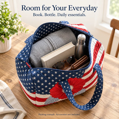 Handmade Quilted USA Tote Bag 🇺🇸 Proudly American-made💖