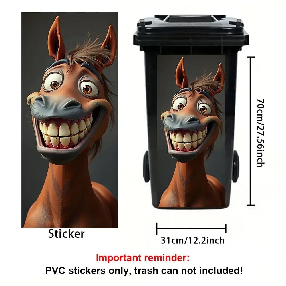 ⏳ Last Day 49% OFF – Creative Trash Can Sticker with Colourful Cartoon✨