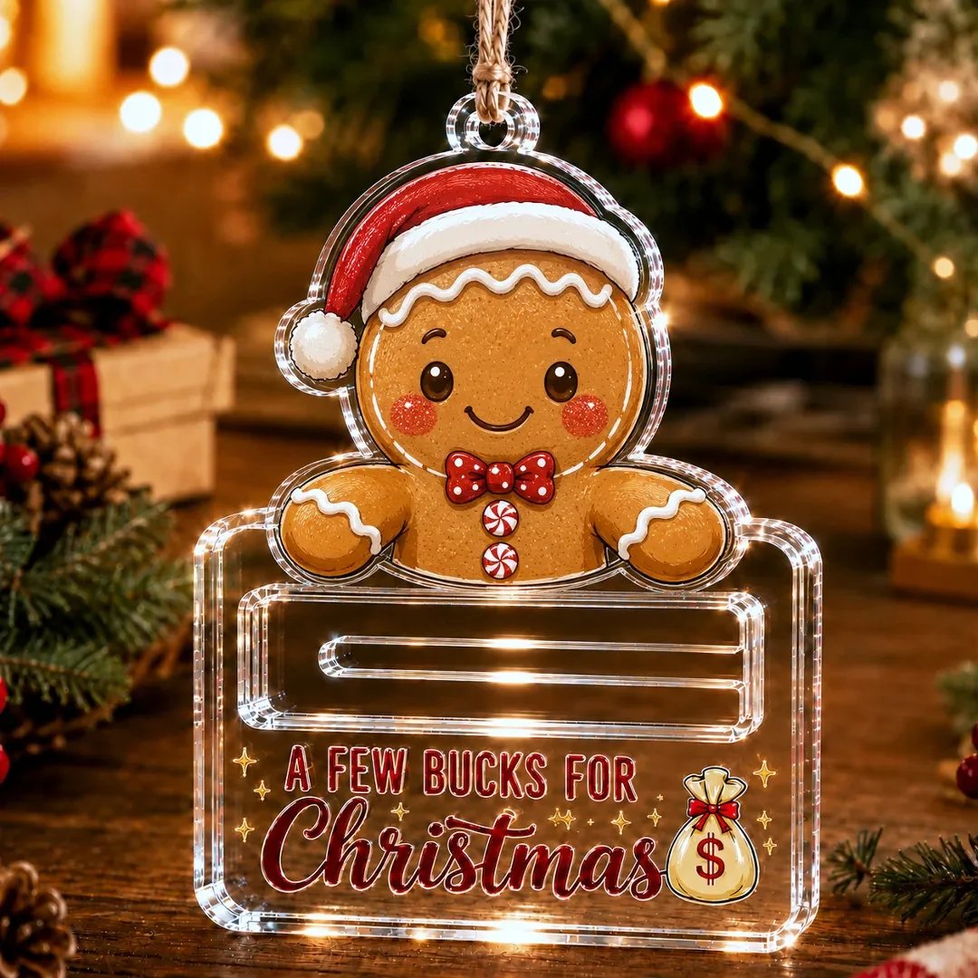 🔥Last Day 60% OFF - 🎄A Few Bucks For ChristmasTM Crystal Acrylic Money Holder Ornament