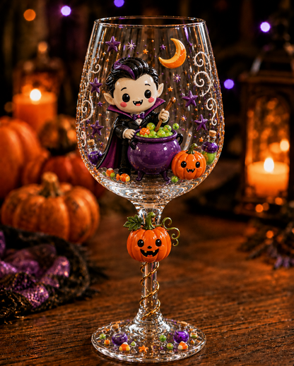 🔥Last day 50% OFF🎁Halloween 3D Wine Glass Collection Gift Box Set✨