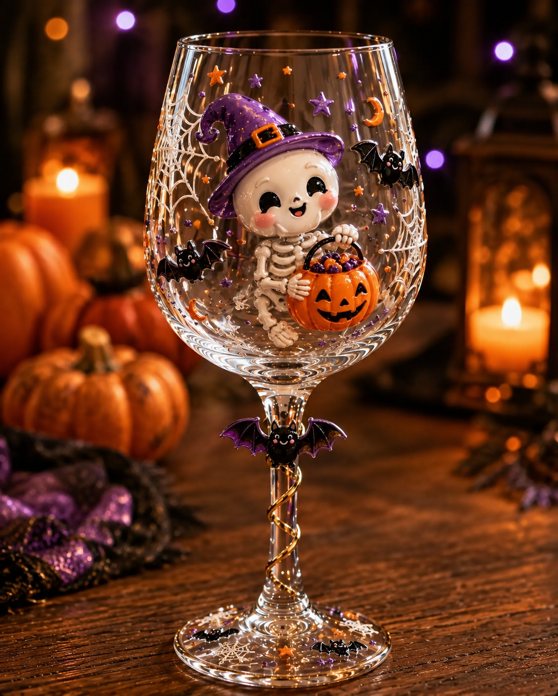 🔥Last day 50% OFF🎁Halloween 3D Wine Glass Collection Gift Box Set✨