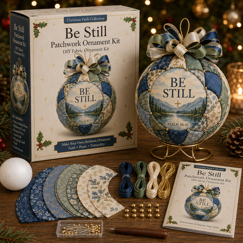 🎄 Christmas Faith Patchwork Ornament DIY Kit
