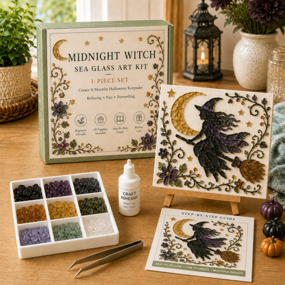 🎃 Halloween Sea Glass Art Kit