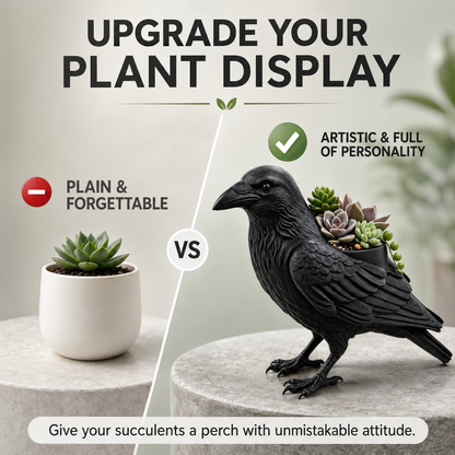 🎁Last Day 50% OFF - Crow Succulent Pot
