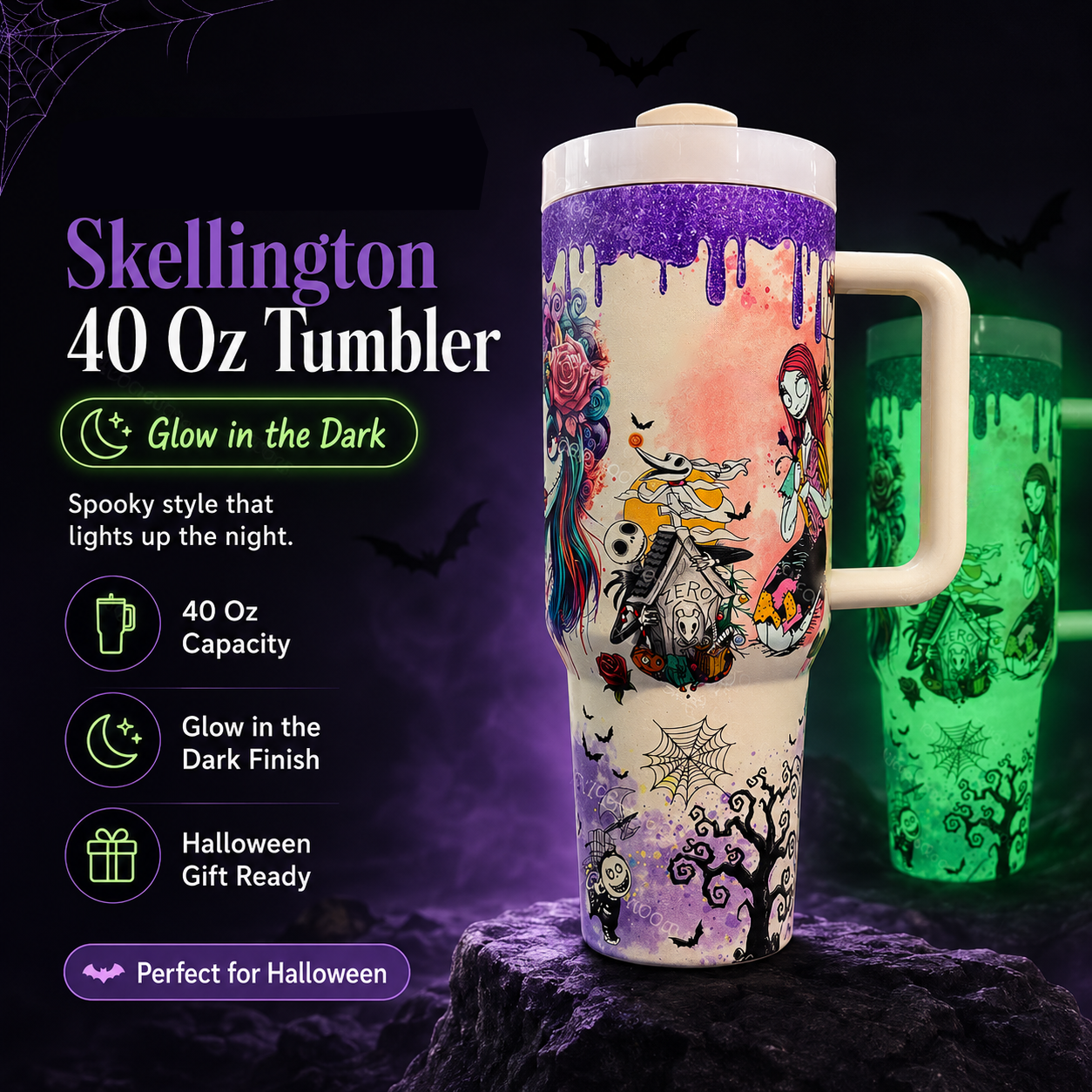 ⏳Time Limited 50% Off⏰-🎃💀Halloween Skeleton Tumbler
