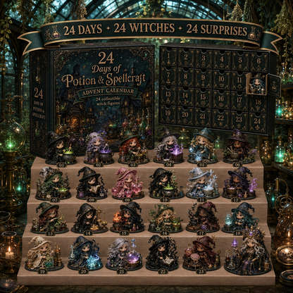 ⏰Limited Stock 49% OFF🔥 2026 The Five Covens Witch Advent Calendar – 24 Collectible Witches, 5 Magical Coven Styles