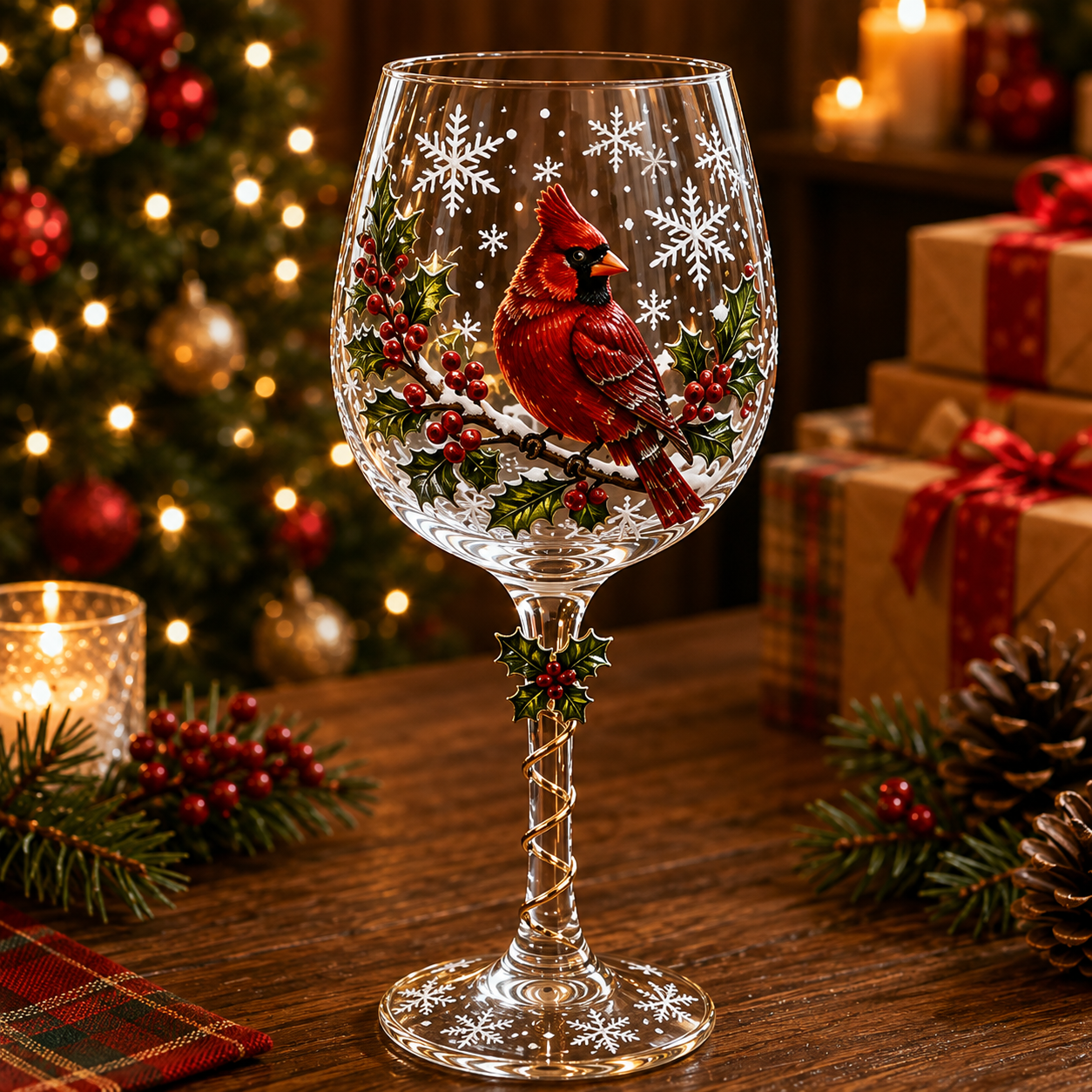 🔥Last day with huge discounts!🎁Christmas 3D Wine Glass Collection Gift Box Set✨
