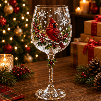 🔥Last day with huge discounts!🎁Christmas 3D Wine Glass Collection Gift Box Set✨
