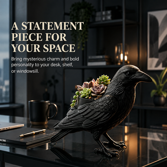 🎁Last Day 50% OFF - Crow Succulent Pot