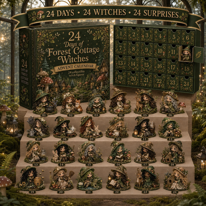⏰Limited Stock 49% OFF🔥 2026 The Five Covens Witch Advent Calendar – 24 Collectible Witches, 5 Magical Coven Styles
