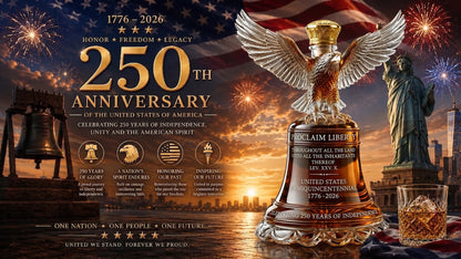 🔥✨ American Eagle Liberty Bell Decanter🦅 A Masterpiece of Craftsmanship and Strength