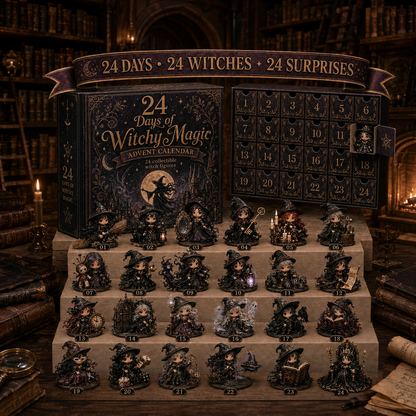 ⏰Limited Stock 49% OFF🔥 2026 The Five Covens Witch Advent Calendar – 24 Collectible Witches, 5 Magical Coven Styles