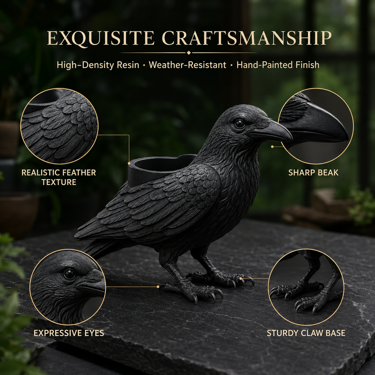 🎁Last Day 50% OFF - Crow Succulent Pot