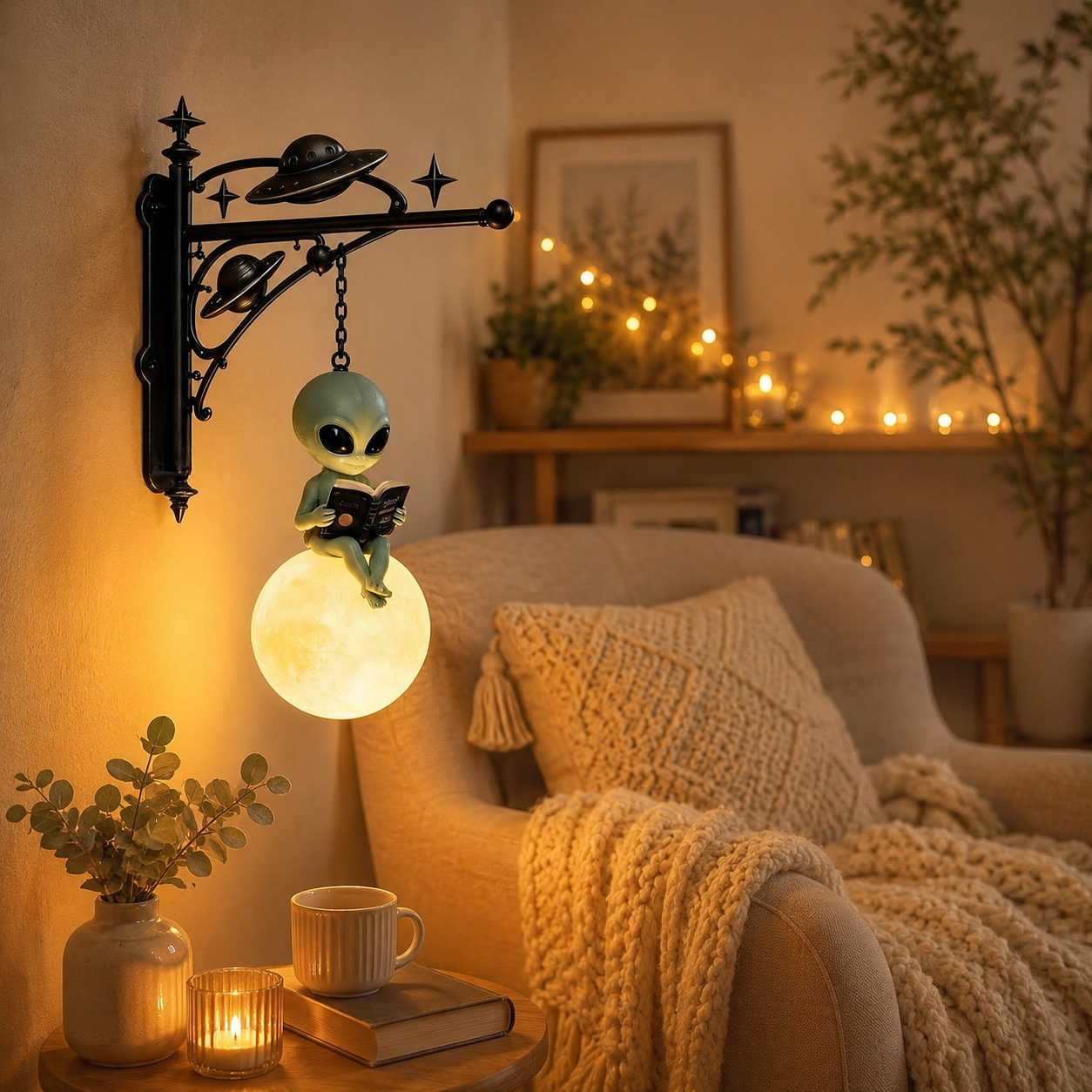 Alien Moon Reading Lamp