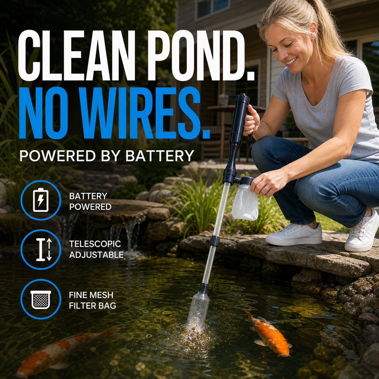 50% off 🔥 Electric Aquarium Gravel Cleaner