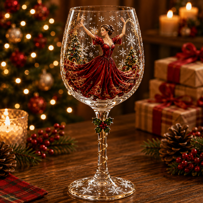 🔥Last day with huge discounts!🎁Christmas 3D Wine Glass Collection Gift Box Set✨