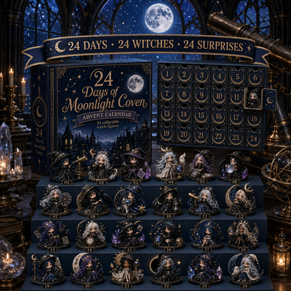 ⏰Limited Stock 49% OFF🔥 2026 The Five Covens Witch Advent Calendar – 24 Collectible Witches, 5 Magical Coven Styles