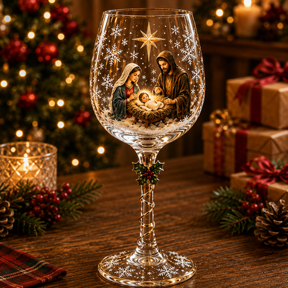 🔥Last day with huge discounts!🎁Christmas 3D Wine Glass Collection Gift Box Set✨