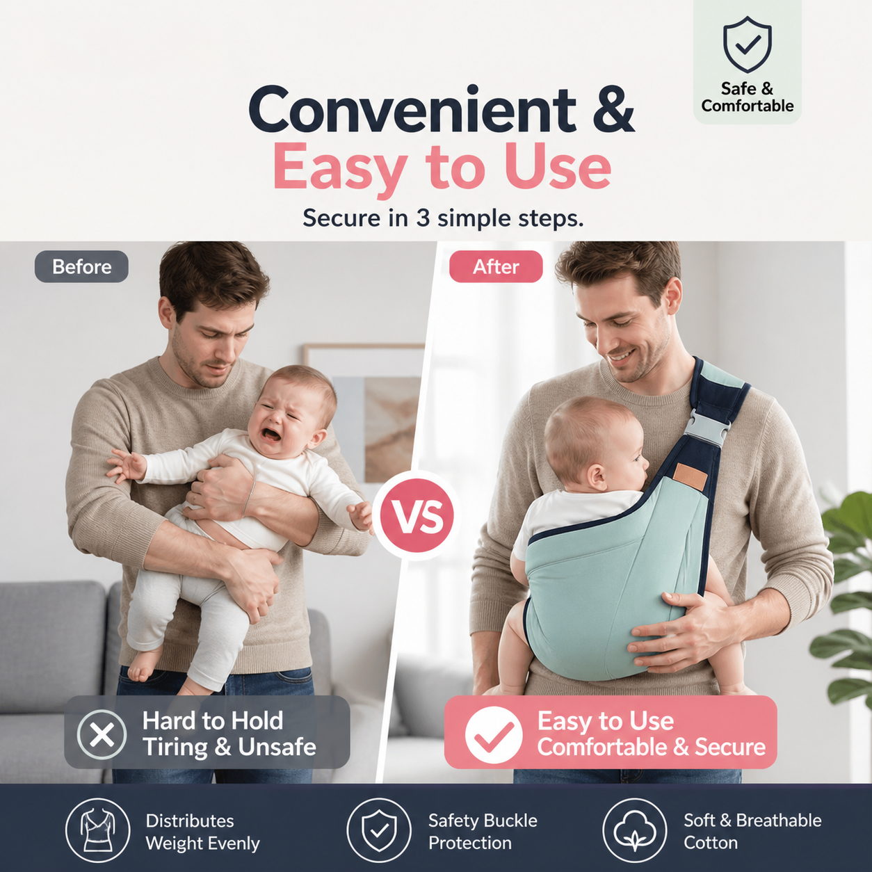 0 to 36 month baby carrier
