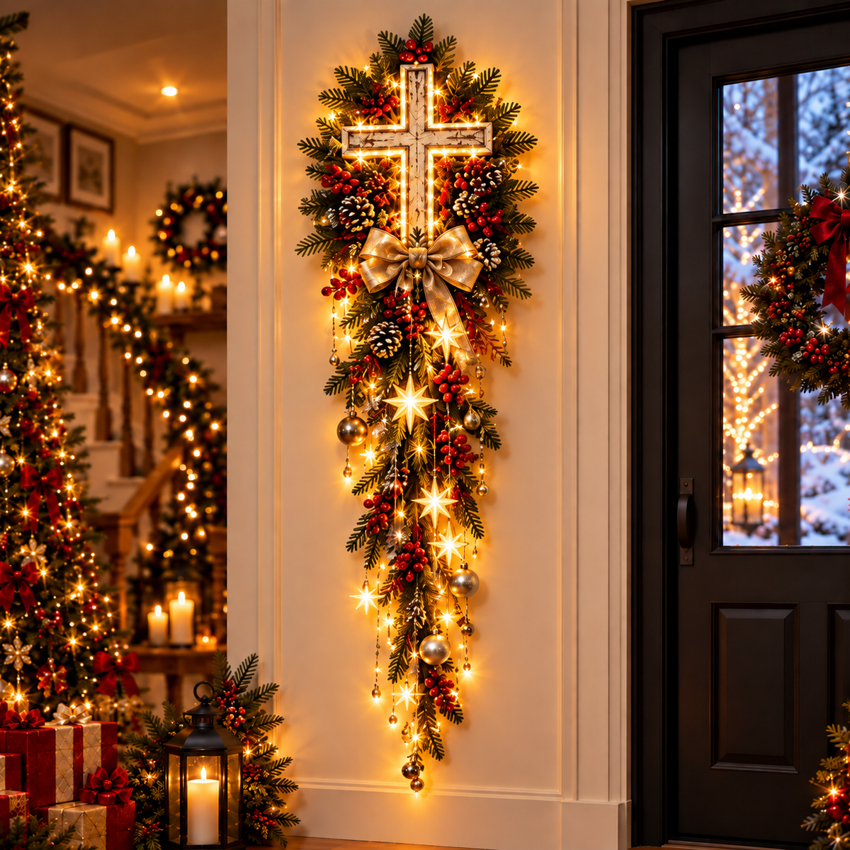 ✝️ Bethlehem Light of Hope™ – Lighted Nativity Wall Decor