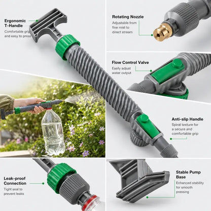 2PCS Reusable Bottle Sprayer Nozzle – Plant Watering & Cleaning Tool