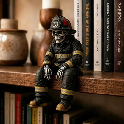 ⚾ Baseball Skeleton Shelf Sitter – He Stayed in the Game a Little Too Long 💀
