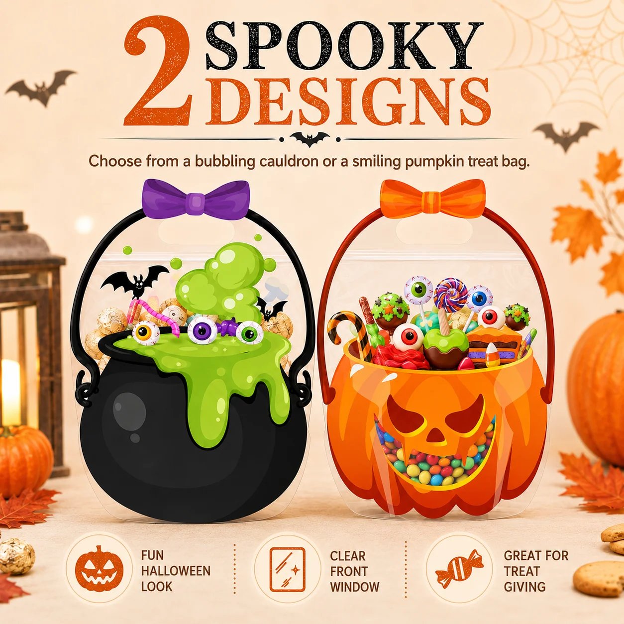 🔥Last Day 50% OFF - 🎃Halloween Plastic Goodie Bags