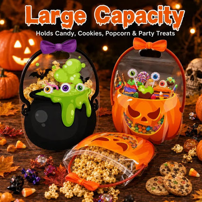 🎃 Halloween Goodie Bags – 10/30/50/100 Pcs Treat Bags 👻🧡