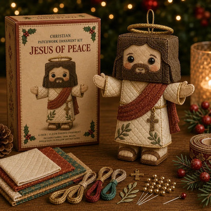 🔥HOT SALE🔥⏳ Last Day 49% OFF – ✝️ Beginner-Friendly DIY Christian Block Figure Patchwork Ornament Kit Collection | Complete Kit with Pre-Cut Fabrics, Padded Ornament Form & Step-by-Step Guide Included 💕
