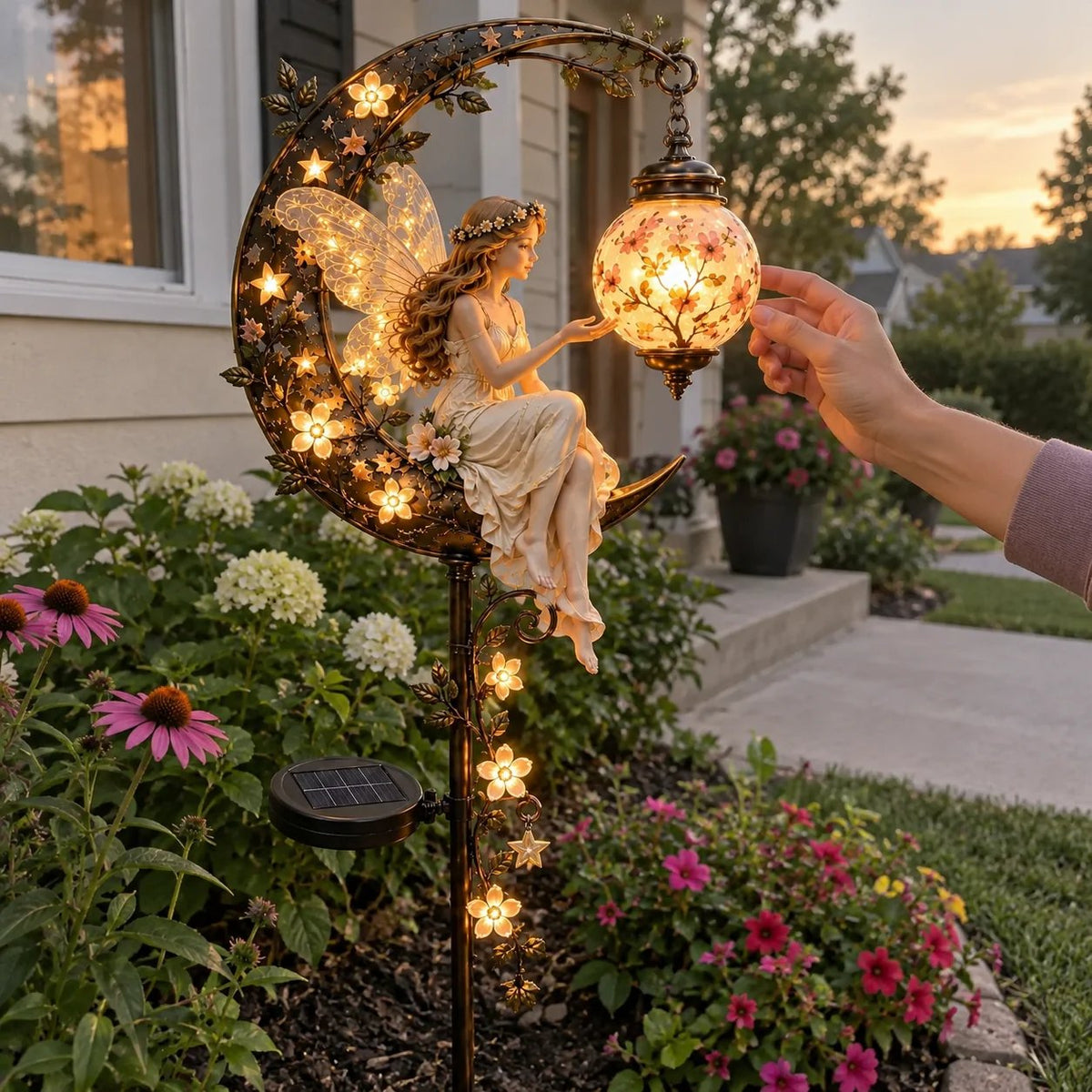 🧚‍♀️Last Day 49% OFF🌙 Moonlit Fairy Lantern™ – Solar Garden Stake Light ✨