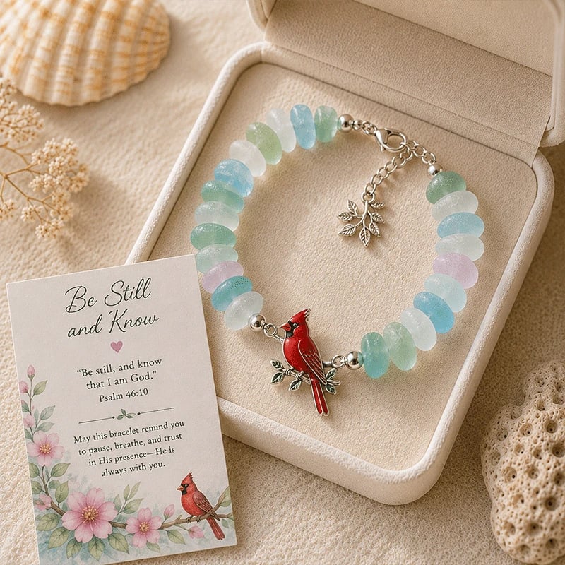 🔥Last Day 50% OFF - 🩵 Sea Glass Blessing Bracelet