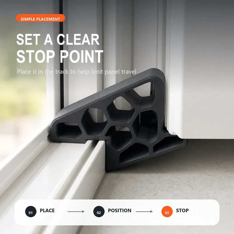 🥳2026 HOT SALE🥳💞50K+ SOLD! 🚪✨Secure Track Door Stop-🚪 Less Slamming