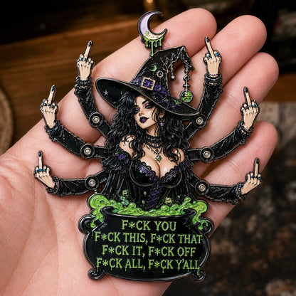 (🎁Last Day 49% OFF)🧙‍♀️✨Sassy Witch Enamel Pin Brooch