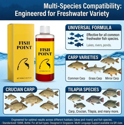Concentrated Fish Attractant Liquid – Fast-Acting Red Worm Bait Additive for Freshwater Fishing, Enhances Scent & Improves Bite Response (100ml)