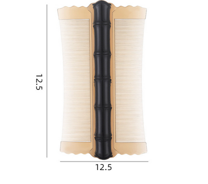 🎋 50% OFF 🌿 Bamboo Double-Sided Fine Tooth Comb – Removes Dandruff & Helps Remove Lice | Ergonomic Grip