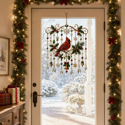🎄🎐Handmade Christmas Stained Glass Window Hanging