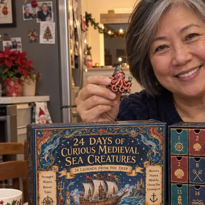 📅24 Days of Curious Medieval Sea Creatures🐙