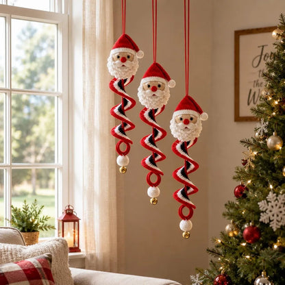 🔥 Limited Time Sale 49% OFF – ☃️ Crochet Snowman Spiral Ornament DIY Kit | Complete Beginner-Friendly Set with Soft Yarn, Crochet Hook, Festive Beads, Snowflakes & Step-by-Step Guide 🧶🎄✨