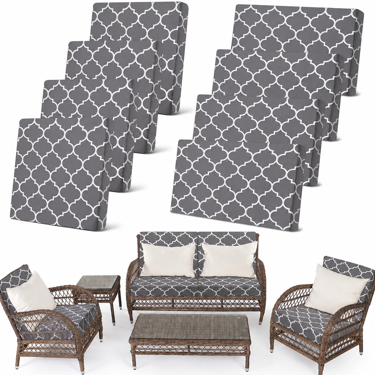 🛋️ Outdoor Patio Sofa Cushion Covers 🔥