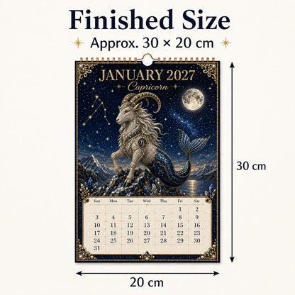 🌙 Beginner-Friendly 2027 Twelve Zodiac Bead Art Calendar Kit | Complete Kit with Zodiac Design Base, Decorative Beads & Step-by-Step Guide Included 💕