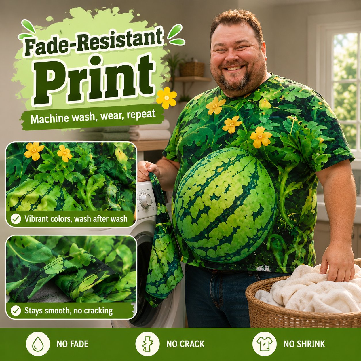 🍉 Turn Your Belly Into A Juicy 3D Watermelon Tee