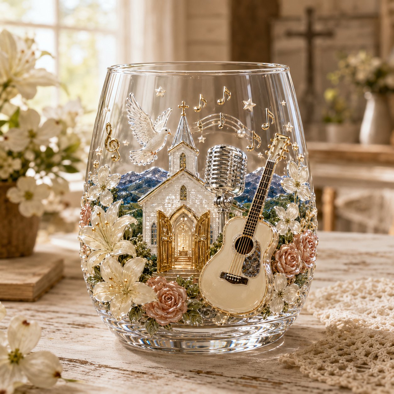 🤠 Queen of Country 1946–2026 3D Glass Collection | 8 Dolly-Inspired Country Designs with Raised Guitars, Butterflies, Boots, Florals & Vintage Music Details 🎸✨