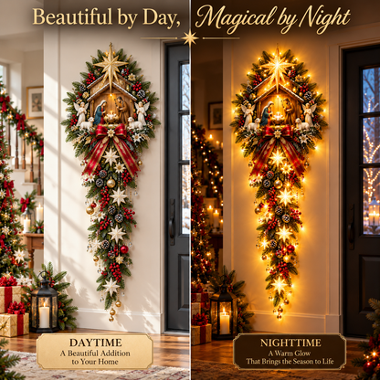 ✝️ Bethlehem Light of Hope™ – Lighted Nativity Wall Decor