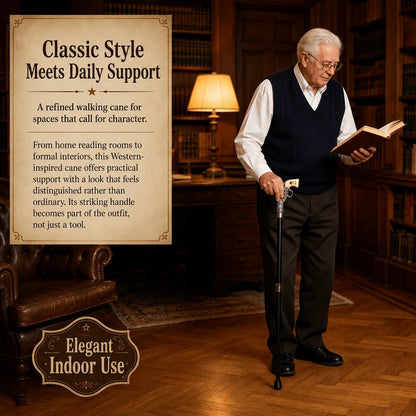 🤠 Vintage Western Walking Cane – Classic Cowboy-Inspired Walking Stick (📦Buy 2 Free Shipping)