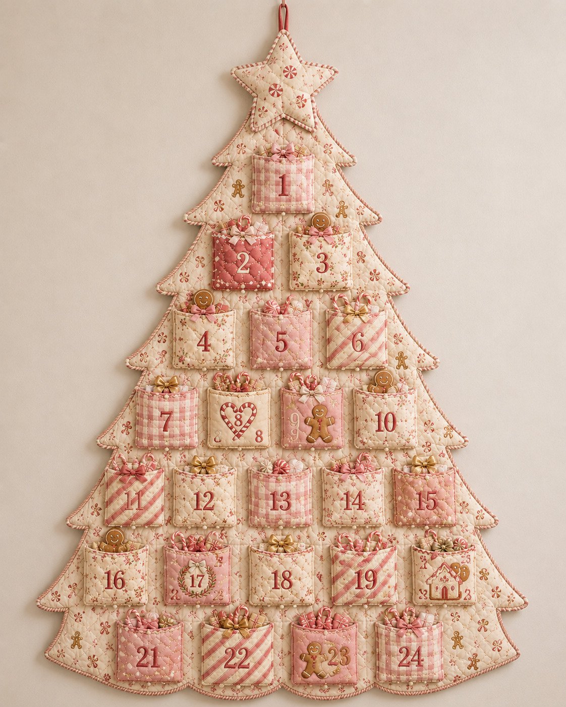 🔥Last Day 49% OFF - 🎄✨DIY 24-Pocket Fabric Christmas Advent Tree Kit(📦 Buy 2 Free Shipping)