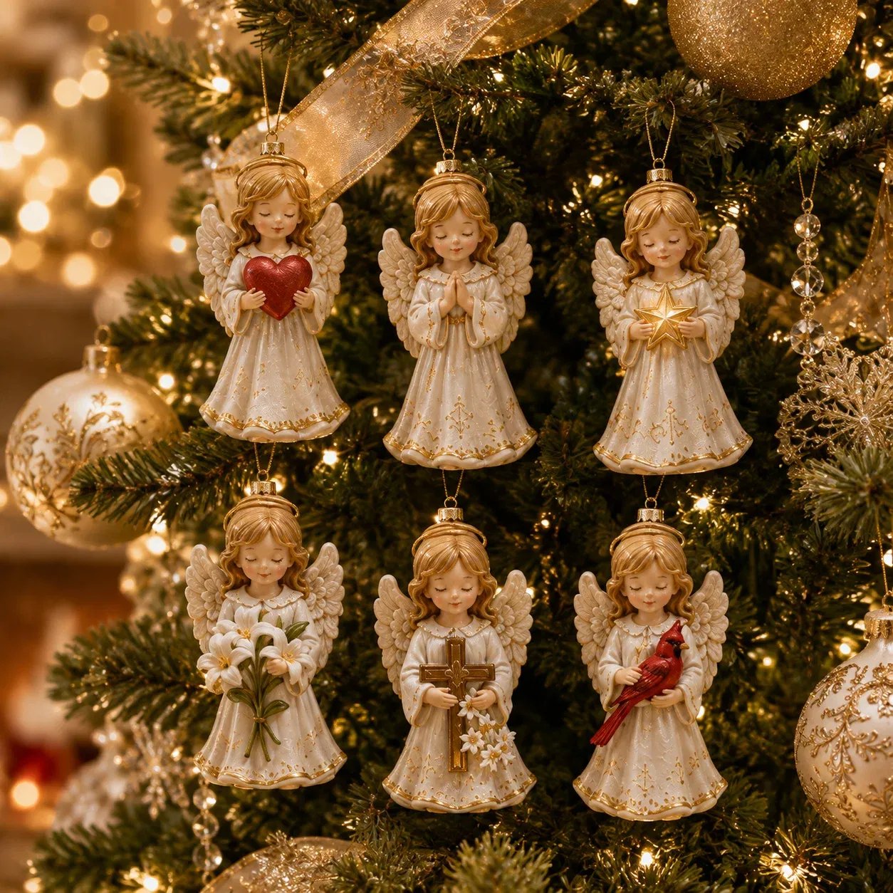🔥HOT SALE🔥⏳ Last Day 49% OFF – 👼 24-Day Angel Christmas Advent Calendar | 24 Unique Faith-Inspired Angel Ornaments with Hanging Loops for Daily Advent Surprises & Tree Display 🎄✨