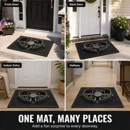 💥 LAST DAY 49% OFF - 😂 Gotcha! 3D Bear Trap Illusion Doormat – Funny Prank Entry Mat